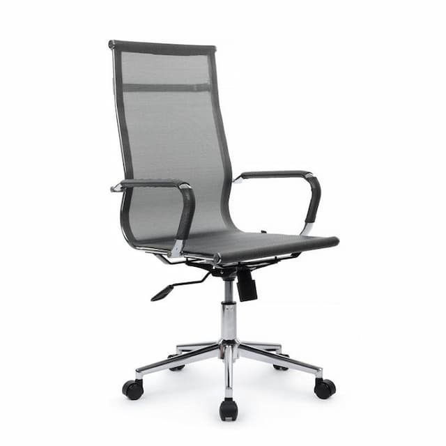 Кресло офисное Riva Chair Hugo (6001-1SE) серебристо-серый