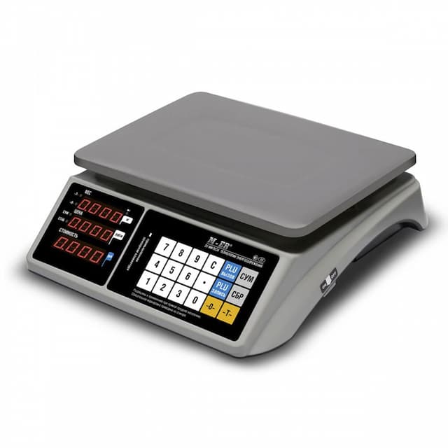 Торговые настольные весы MERTECH M-ER 328 AC-15.2 "TOUCH-M" LED RS232 и USB